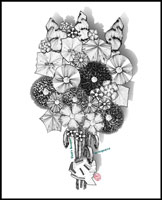 ELCie's Flowers (B&W)